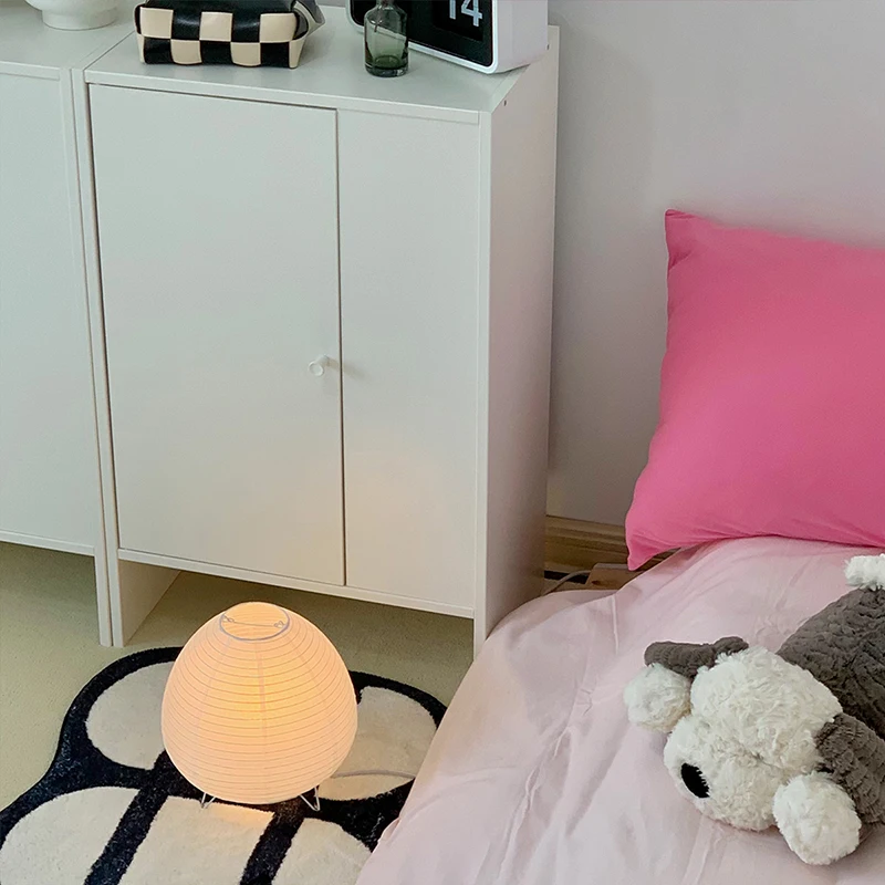 Nordic LED Table Lamp Interior Lighting Wabi Sabi Style Table Light Bedside Bedroom Living Study Home Decoration Desk Lamps