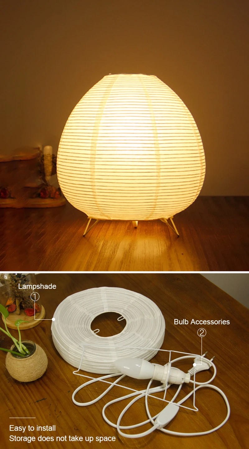 Nordic LED Table Lamp Interior Lighting Wabi Sabi Style Table Light Bedside Bedroom Living Study Home Decoration Desk Lamps