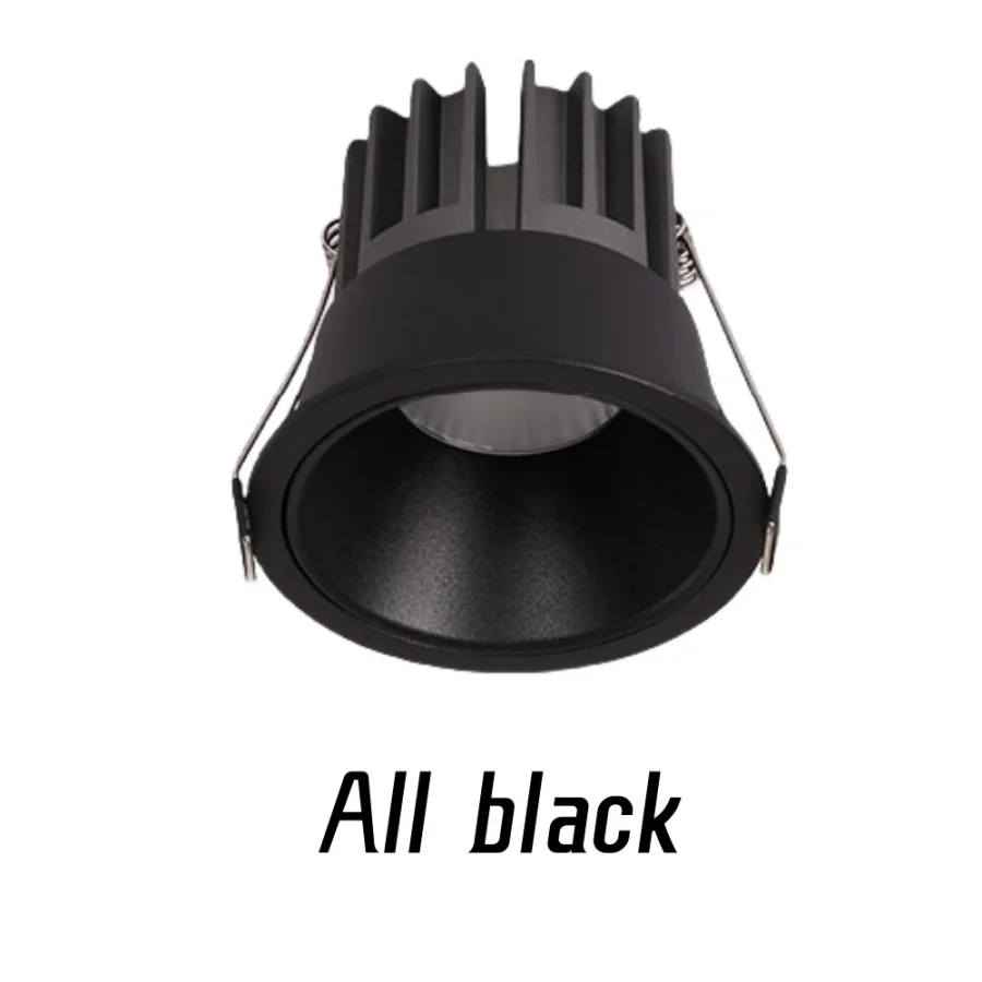 Recessed Ceiling Lamp Narrow Frame Anti-Glare Cob Spotlights Dimmable 5W7W10W15W18W20W Led Downlight AC85-265V Interior Lighting