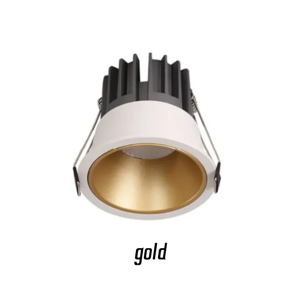Recessed Ceiling Lamp Narrow Frame Anti-Glare Cob Spotlights Dimmable 5W7W10W15W18W20W Led Downlight AC85-265V Interior Lighting
