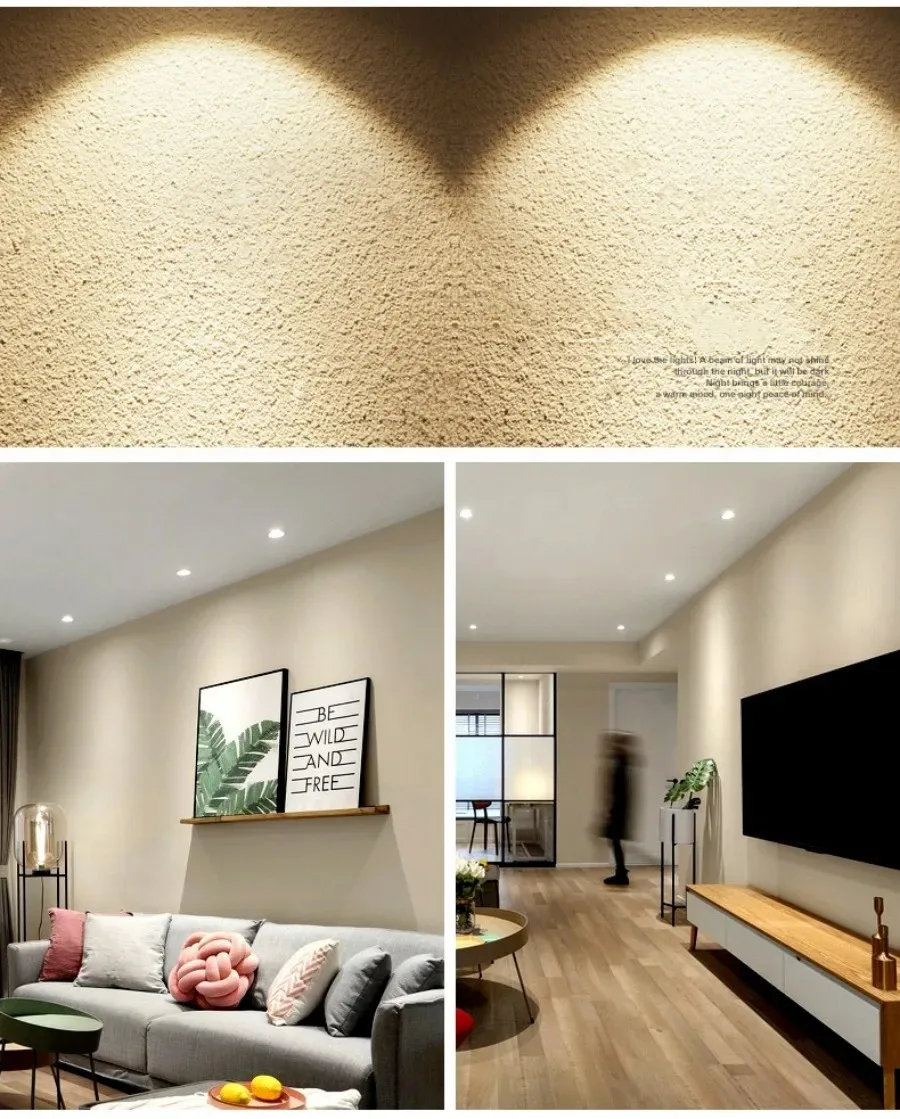 Recessed Ceiling Lamp Narrow Frame Anti-Glare Cob Spotlights Dimmable 5W7W10W15W18W20W Led Downlight AC85-265V Interior Lighting
