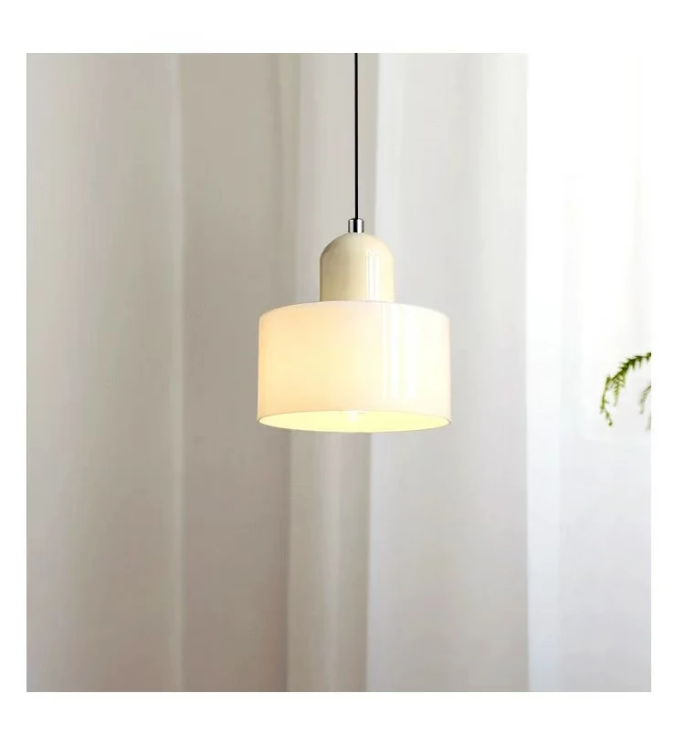 Nordic Modern Glass Bedroom Bedside Long Line Small Chandelier Restaurant Bar Chandelier Simple Lighting Atmosphere Lamp E27