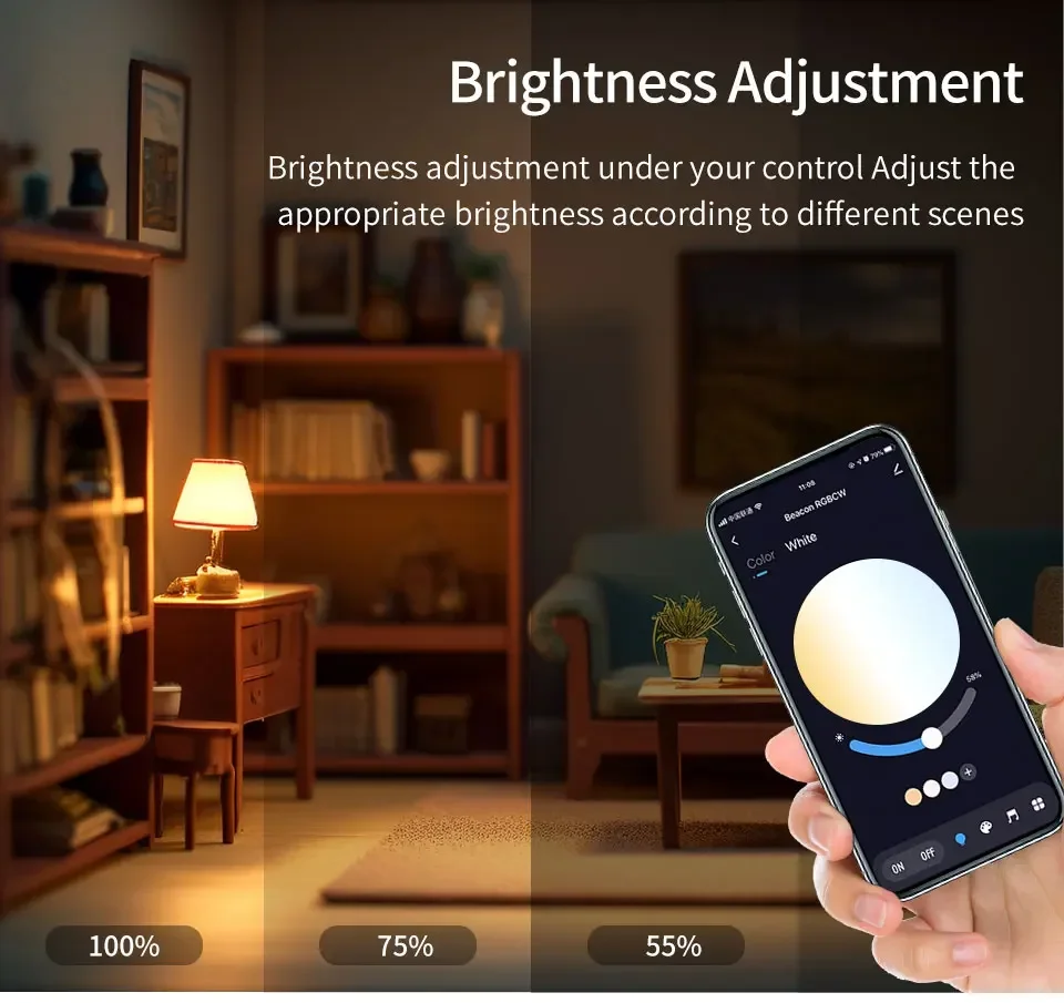 Tuya Smart Bluetooth LED Light Bulbs Smart Life APP E27 220V 9W 15W 18W BT Lamp RF 2.4GHz Remote Group Control for Bedroom Decor