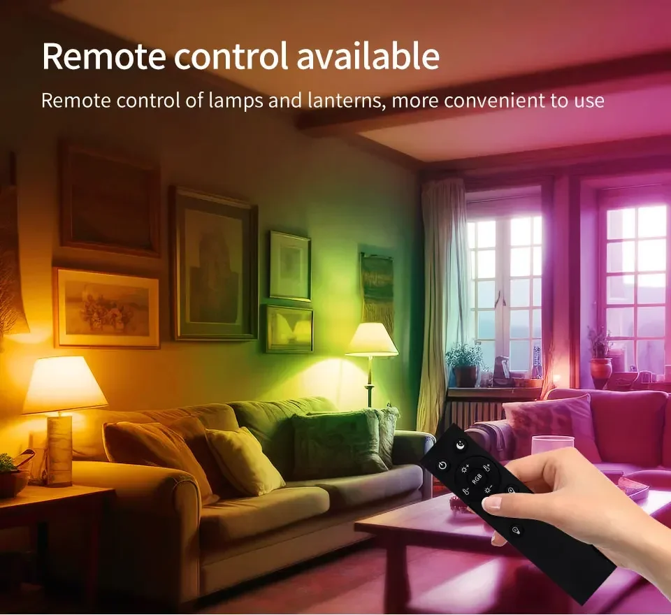 Tuya Smart Bluetooth LED Light Bulbs Smart Life APP E27 220V 9W 15W 18W BT Lamp RF 2.4GHz Remote Group Control for Bedroom Decor