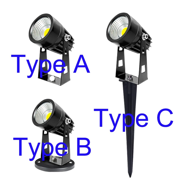 3W 5W 10W 15W 20W Outdoor LED COB Garden Lawn Lamp Light LED Light Path Landscape Waterproof IP65 Spot Bulbs AC110V 220V DC12V
