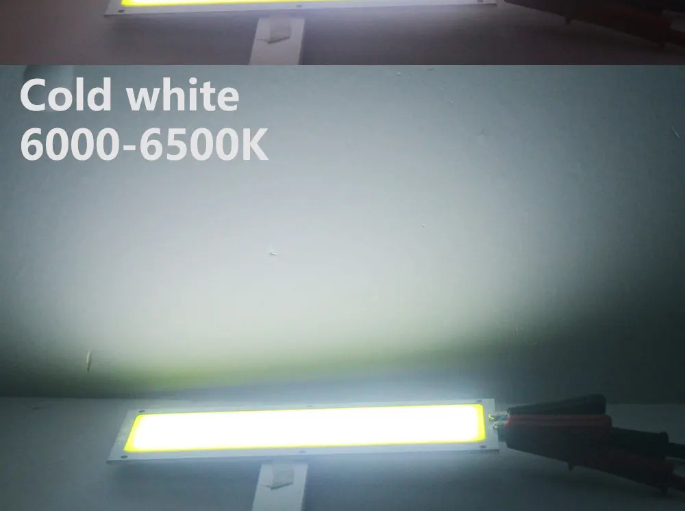 SUMBULBS 120x36mm DC 12V LED COB 16W Chip Light Source Strip Bulb Panel Warm Natural Cold White Blue Red Green For DIY Car Lamp
