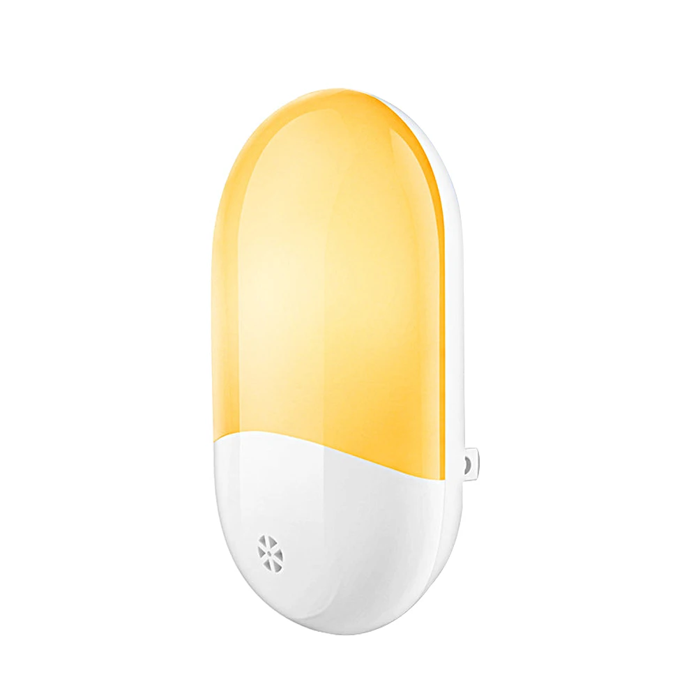 Plug in LED Night Light - Plug-and-Play Automatic Dusk to Dawn Photocell Sensor Night Lighting Lamp, Plug-in Wall Light