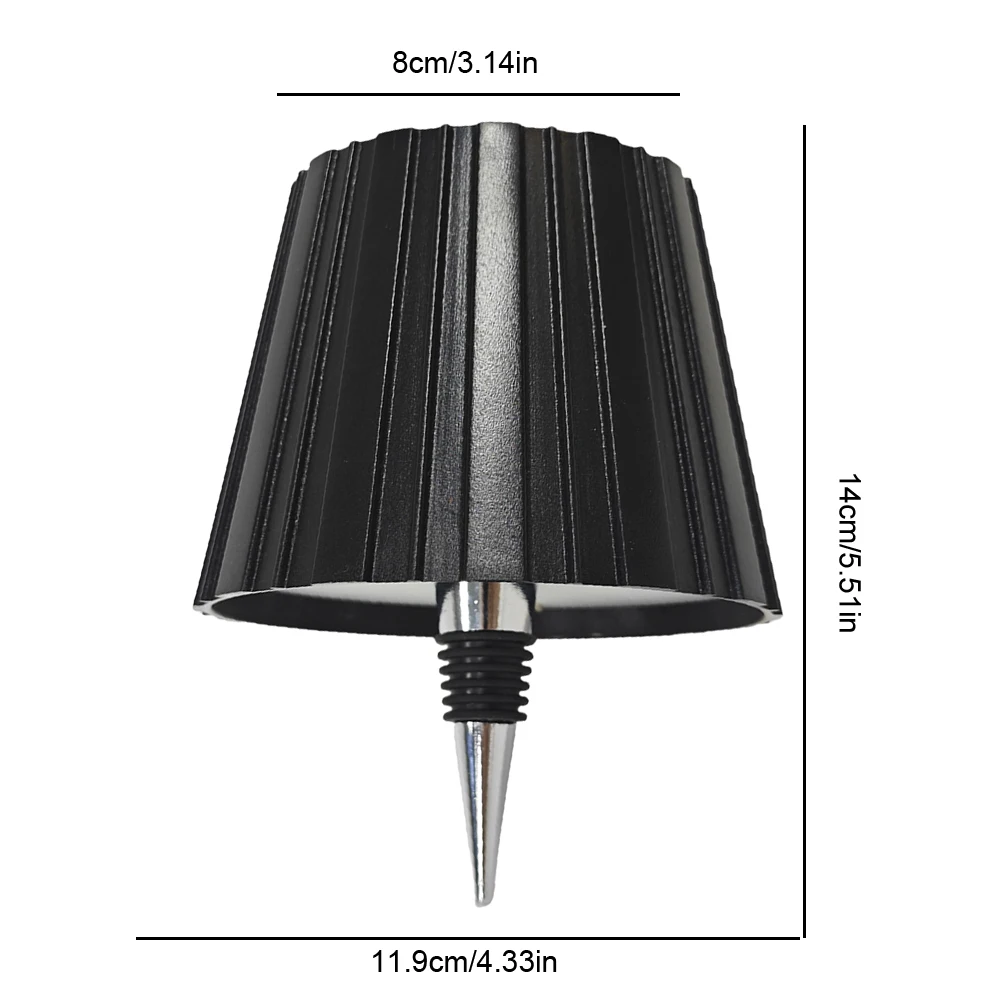 Wine Bottle LED Wireless Table Lamp 3-color Infinitely Dimmable USB Rechargeable Dining Table Lights Beverage Lamp Top touch