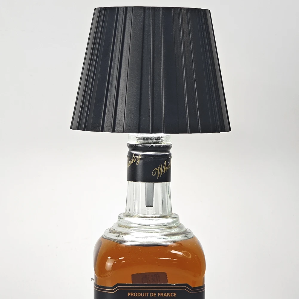Wine Bottle LED Wireless Table Lamp 3-color Infinitely Dimmable USB Rechargeable Dining Table Lights Beverage Lamp Top touch