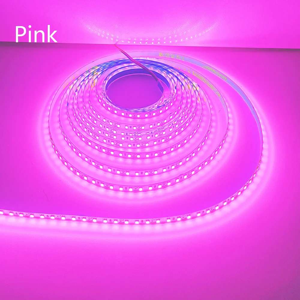 5M 600LEDs LED Strip 2835 DC12V 24V 120LEDs/m Home Lamp Strip Red Ice Blue Green Yellow Pink Flexible And Cuttable Soft Lamp Bar
