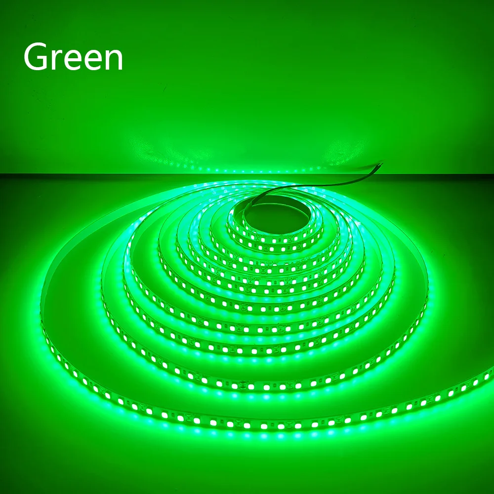 5M 600LEDs LED Strip 2835 DC12V 24V 120LEDs/m Home Lamp Strip Red Ice Blue Green Yellow Pink Flexible And Cuttable Soft Lamp Bar