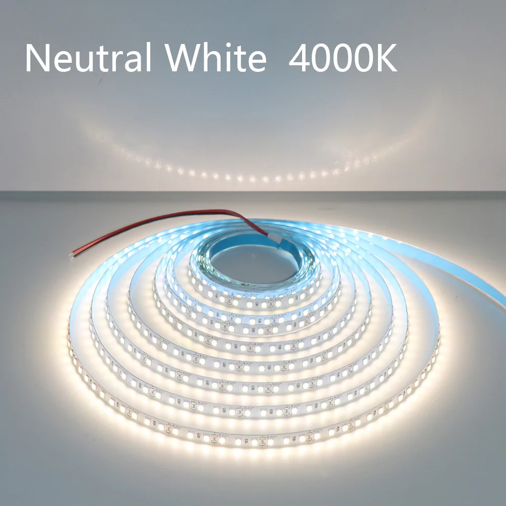 5M 600LEDs LED Strip 2835 DC12V 24V 120LEDs/m Home Lamp Strip Red Ice Blue Green Yellow Pink Flexible And Cuttable Soft Lamp Bar