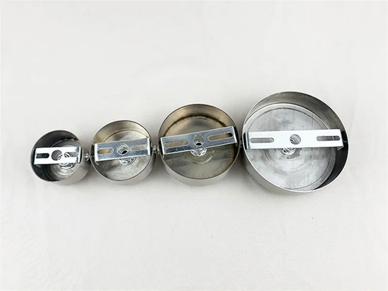 Stainless Steel Ceiling Plate High Quality Pendant Lamp Disc Fixed Base Silver Round Straight-side Panel Lamp Accessories Canopy