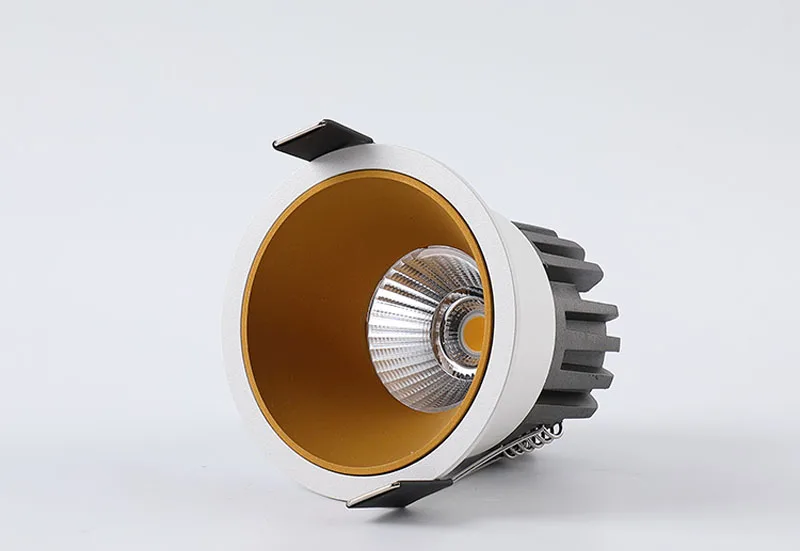 Recessed Dimmable Led COB Downlight Ceiling Lamp Spotlight Aluminum Light 7W10W12W15W 20W24W AC110V 220V For Home Office Store