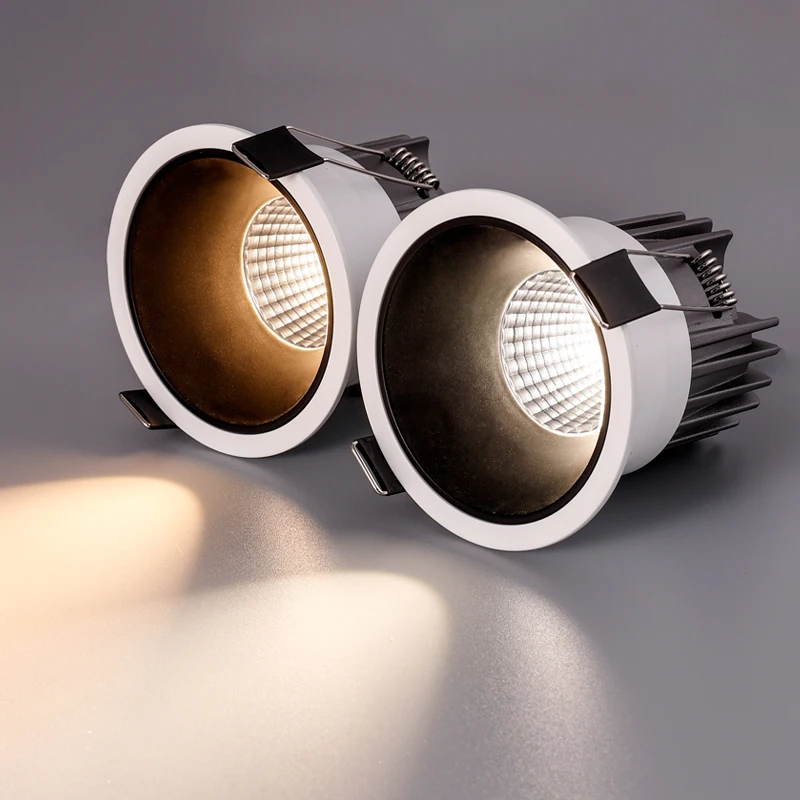 Recessed Dimmable Led COB Downlight Ceiling Lamp Spotlight Aluminum Light 7W10W12W15W 20W24W AC110V 220V For Home Office Store