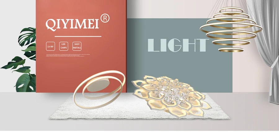Living Room Lamp LED Chandeliers for Bedroom Simple Indoor Lighting Light Fixture Kitchen Lustre Lamps Whole Home Lighting Dero