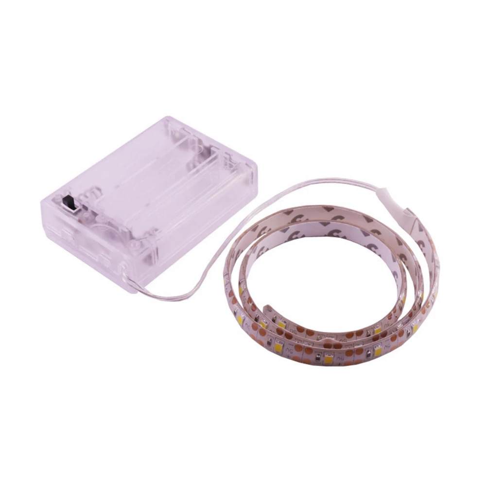 AA Battery Powered LED Strip Light SMD2835 60Leds/m Flexible Ribbon Tape Diode IP65 Waterproof Luces Led Room Backlight 0.5m-5m