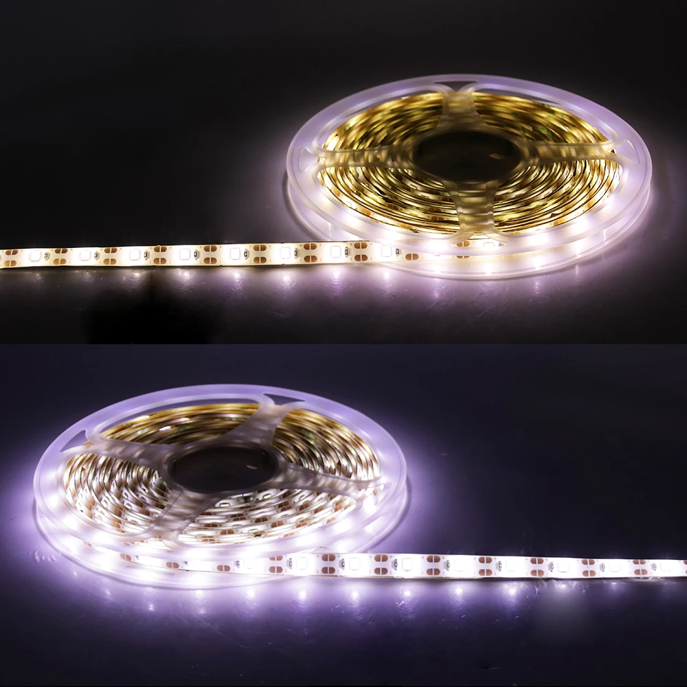 AA Battery Powered LED Strip Light SMD2835 60Leds/m Flexible Ribbon Tape Diode IP65 Waterproof Luces Led Room Backlight 0.5m-5m