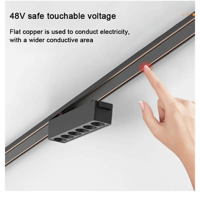 ST1 Series Smart TUYA ZIGBEE Ultra Thin Aluminum Magnetic Track Light 6mm No Cell Required High Hardness Modern Flexible Fixture