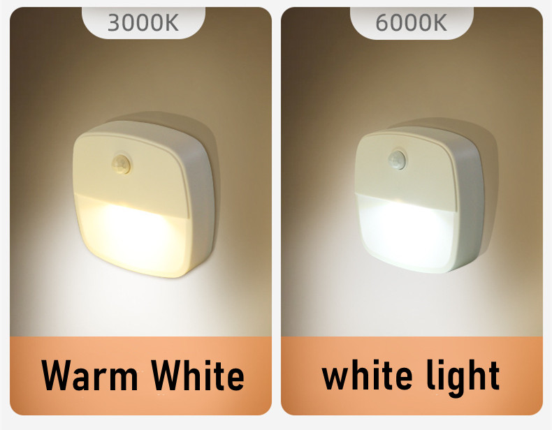 LDHLM Motion Sensor Light LED Night Lights AAA Battery Powered Bedroom Wall Staircase Closet Aisle Body Induction Lamp