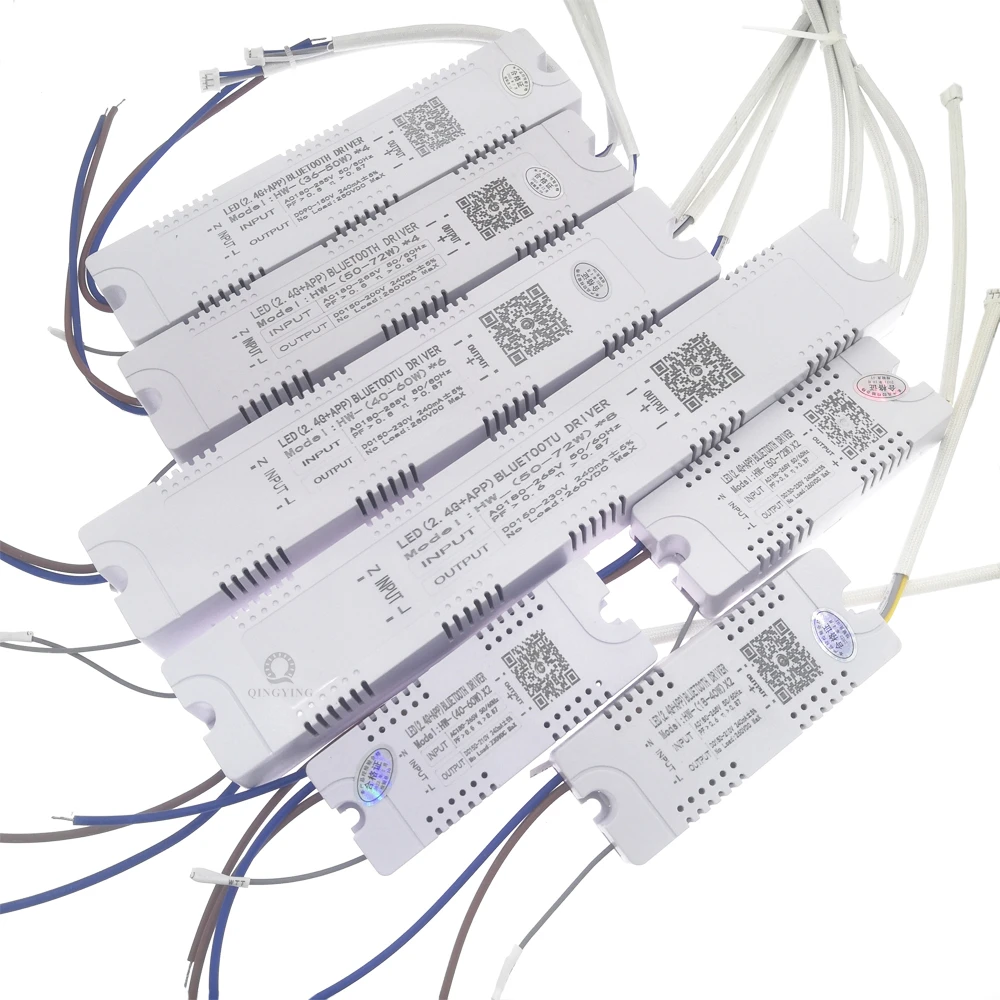 AC220V 2.4G Intelligent LED Driver RF Remote Control 12-40W 36-50W 40-60W 50-72W X2 X4 X6 X8 240mA Dimming Lighting Transformer