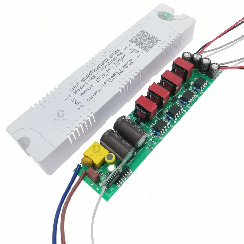 AC220V 2.4G Intelligent LED Driver RF Remote Control 12-40W 36-50W 40-60W 50-72W X2 X4 X6 X8 240mA Dimming Lighting Transformer