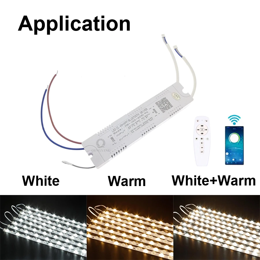 AC220V 2.4G Intelligent LED Driver RF Remote Control 12-40W 36-50W 40-60W 50-72W X2 X4 X6 X8 240mA Dimming Lighting Transformer
