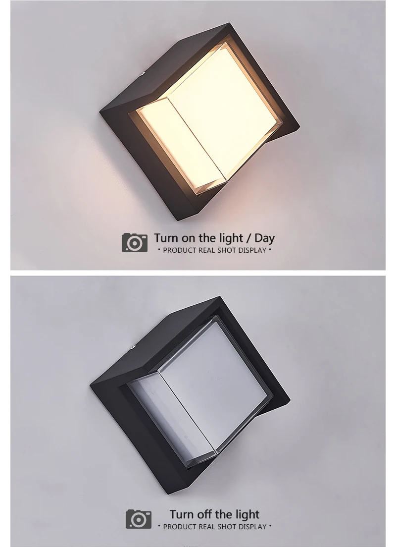 Modern LED Wall Lamp Outdoor IP65 Waterproof Wall Lights Porch and Courtyard Lights Indoor Home Balconies Garden Decor Lights