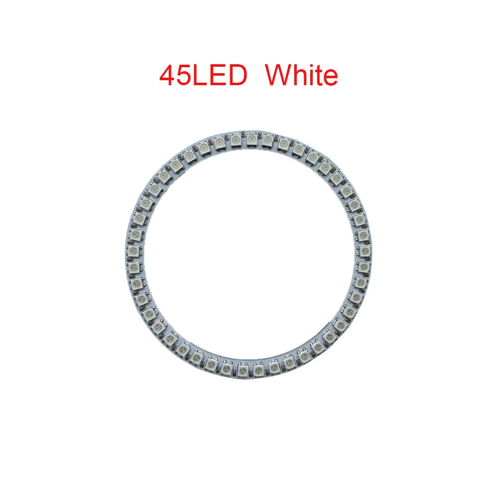 WS2812B Addressable Led Pixel Ring 8/16/24/35/45/60Leds WS2812 5050 RGB Led Diode Ring Color IC Built-in LED