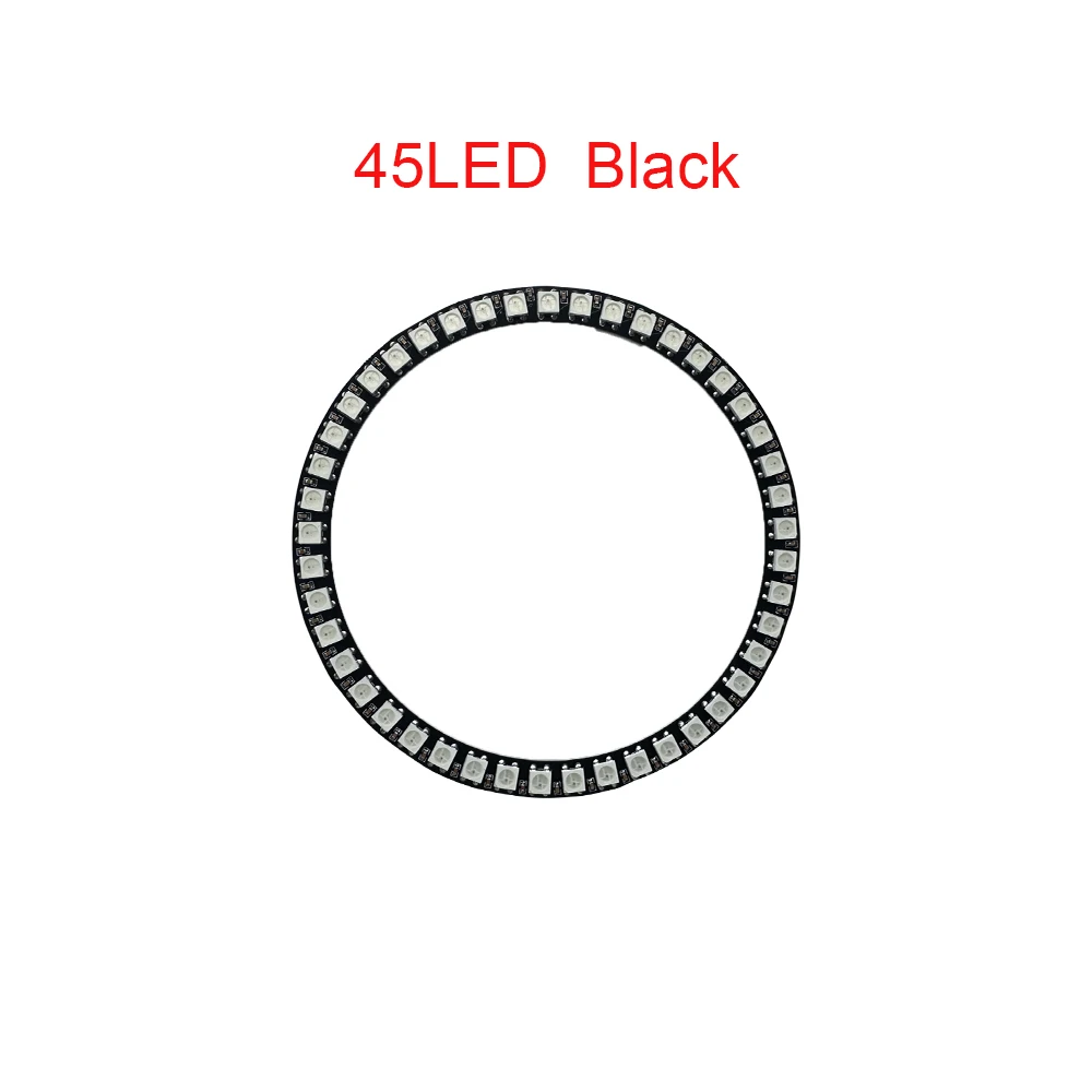 WS2812B Addressable Led Pixel Ring 8/16/24/35/45/60Leds WS2812 5050 RGB Led Diode Ring Color IC Built-in LED