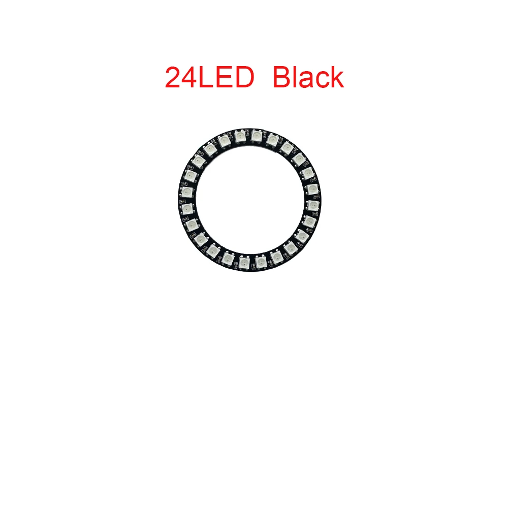 WS2812B Addressable Led Pixel Ring 8/16/24/35/45/60Leds WS2812 5050 RGB Led Diode Ring Color IC Built-in LED