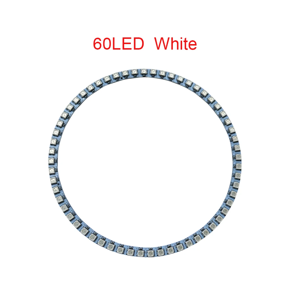 WS2812B Addressable Led Pixel Ring 8/16/24/35/45/60Leds WS2812 5050 RGB Led Diode Ring Color IC Built-in LED