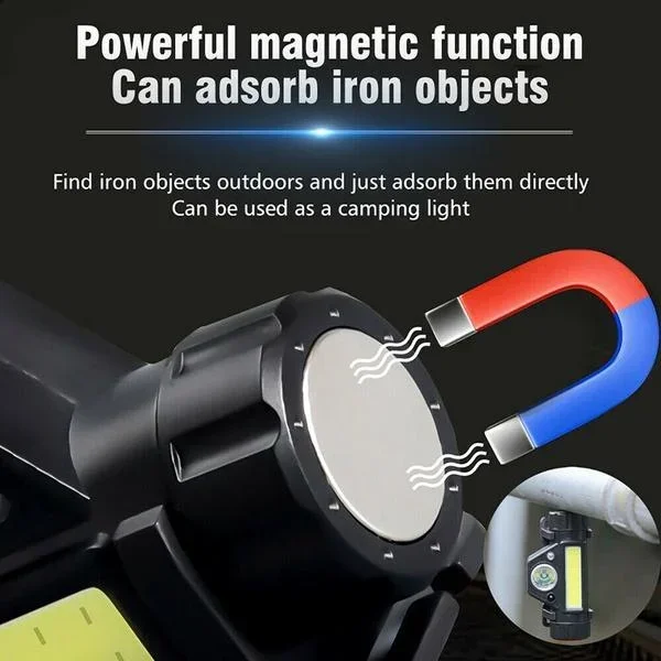 1/2Pack Rechargeable COB LED Headlamp Strong Magnetic Powerful Headlight Super Bright Waterproof Head Torch For Outdoor Fishing