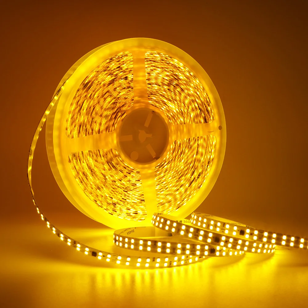 5m 10m 20m 50m Led Strip Light Adhesive Tape AC 220V 230V IP55 2835 120 240 LED Flexible Led Ribbon Stripe Home Lighting 9 Color