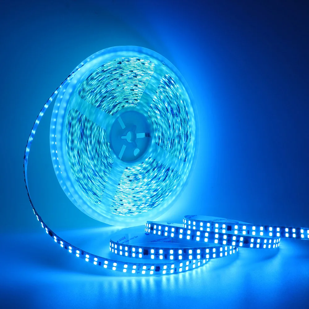 5m 10m 20m 50m Led Strip Light Adhesive Tape AC 220V 230V IP55 2835 120 240 LED Flexible Led Ribbon Stripe Home Lighting 9 Color