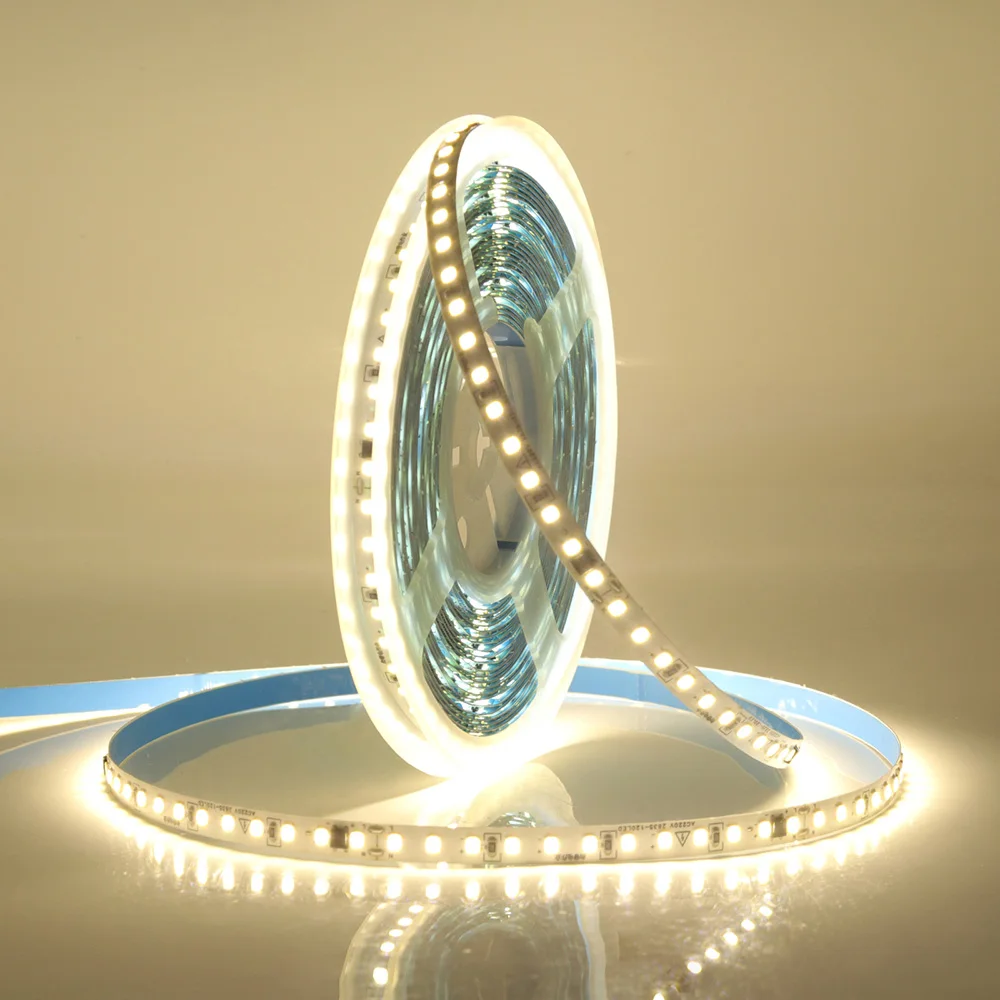 5m 10m 20m 50m Led Strip Light Adhesive Tape AC 220V 230V IP55 2835 120 240 LED Flexible Led Ribbon Stripe Home Lighting 9 Color