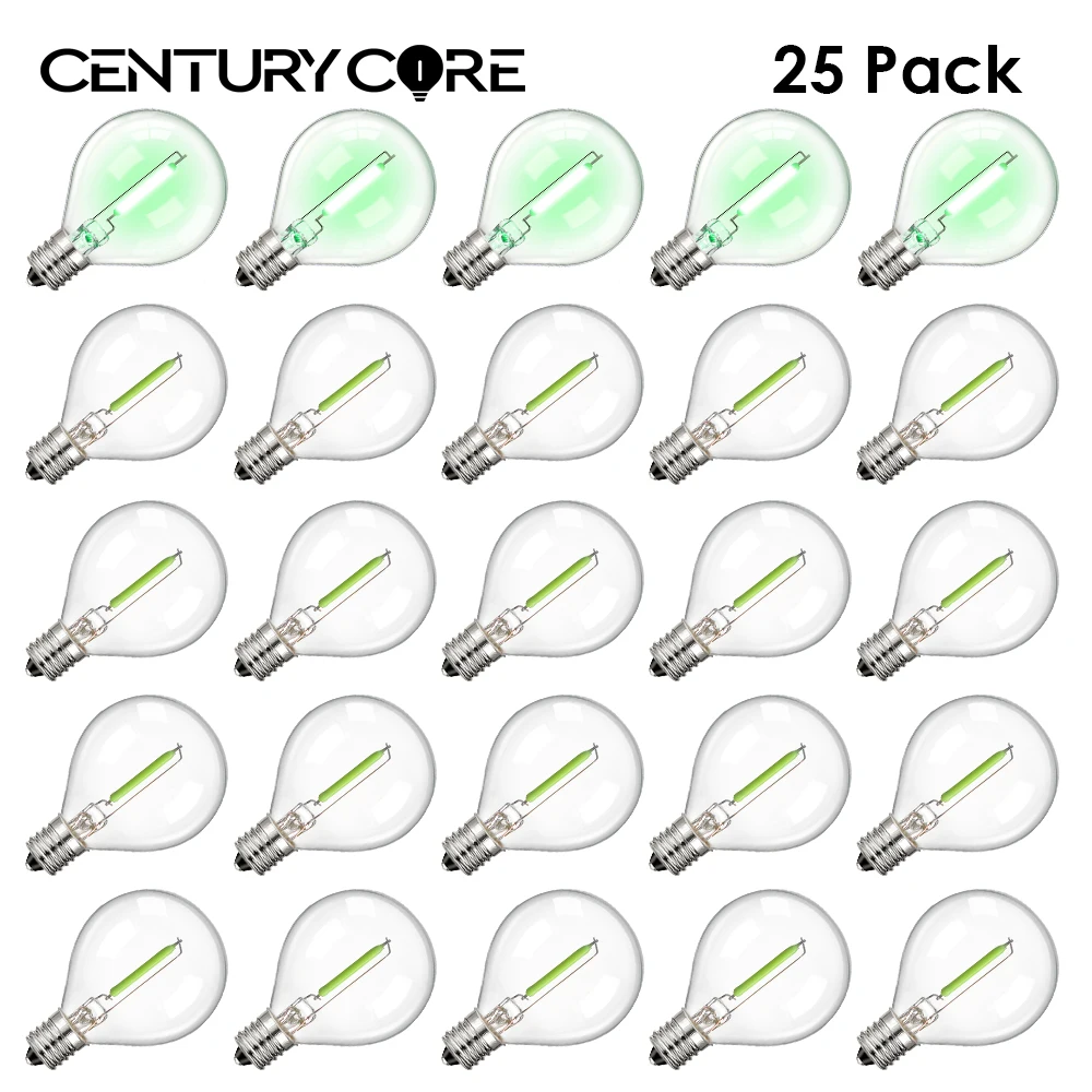 Multicolor G40 Led Bulbs Outdoor E12 110V 220V String Light Replaceable Bulb Waterproof Colorful RGB Filament Decoration Light