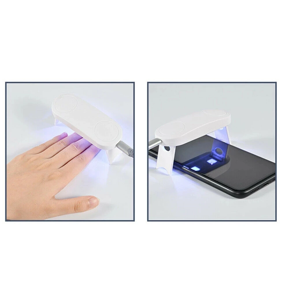 Mini Usb 6W Nail Drying Lamp Machine Portable 3 LED UV Manicure Lamp Nails USB Cable Home Use Nail Lamp Small Desk Drying Nail