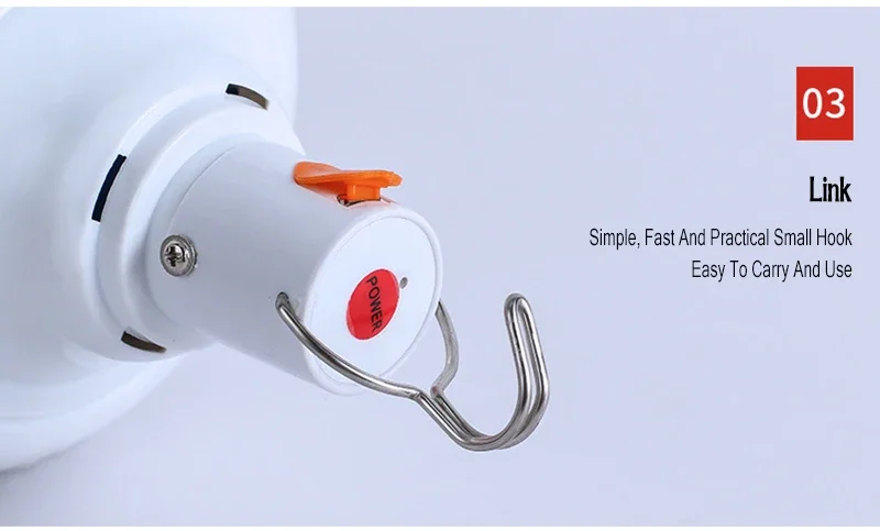 60W 80W Camping Light USB Rechargeable LED Emergency Lamp Outdoor Portable Lanterns with Hook for BBQ Tents Battery Bulb