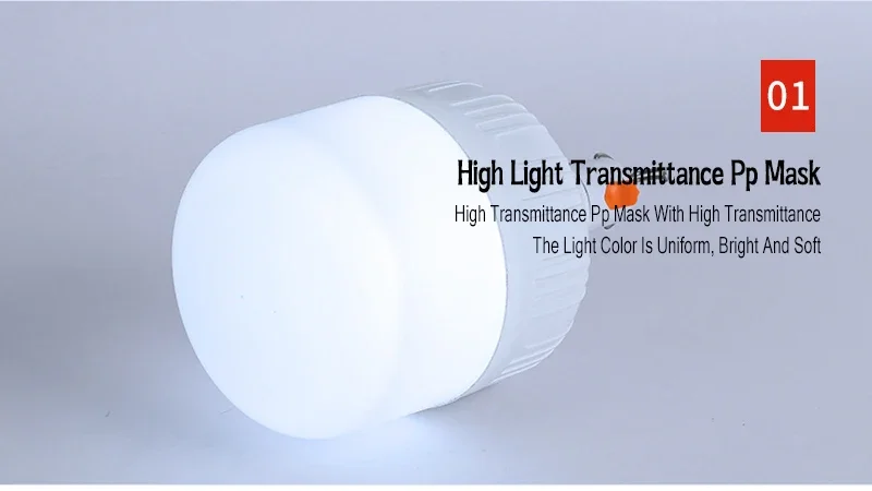 60W 80W Camping Light USB Rechargeable LED Emergency Lamp Outdoor Portable Lanterns with Hook for BBQ Tents Battery Bulb