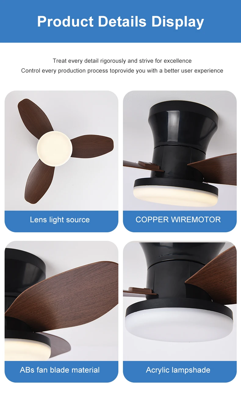 Nordic Fan Lights, Bedrooms, Study Rooms, Dining Rooms, Modern and Minimalist Ceiling Fan Lights, Children's Rooms, Commercial O