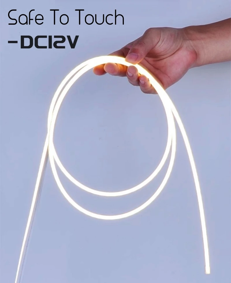 4x8mm Super Thin LED Neon Strip Light DC12V Flexible Waterproof Silicone Tube Diffuser Recessed Cabinet Bedroom Tape Neon Lights