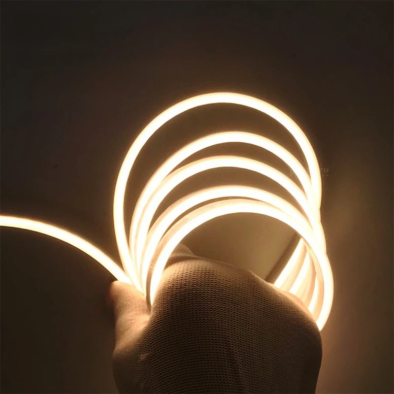 4x8mm Super Thin LED Neon Strip Light DC12V Flexible Waterproof Silicone Tube Diffuser Recessed Cabinet Bedroom Tape Neon Lights