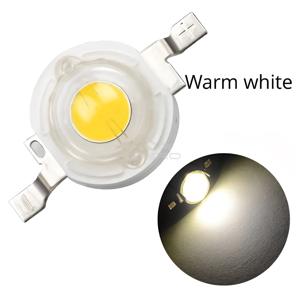10Pcs 1W High Power LED Chip Lamp Bulb 110-120LM Bead Line Emitter Diode White Red Green Blue Yellow DIY Led Lights Decoration