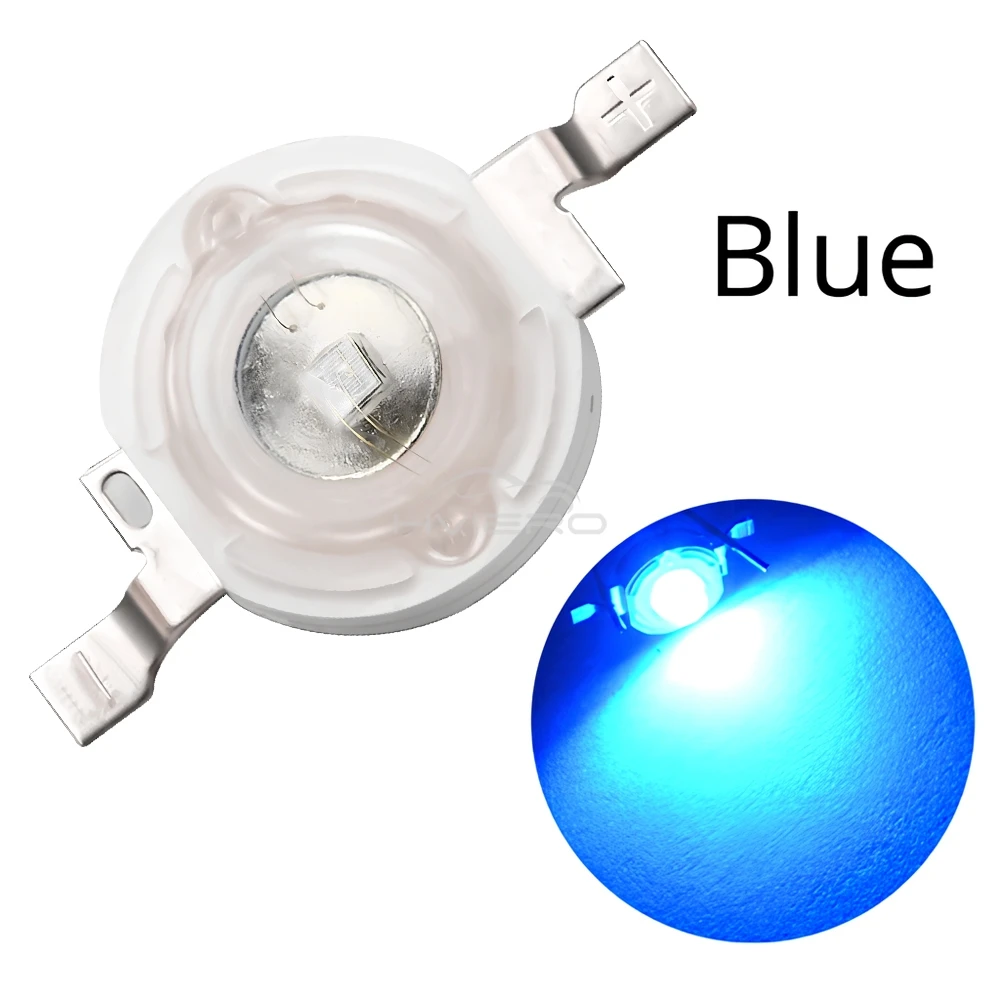 10Pcs 1W High Power LED Chip Lamp Bulb 110-120LM Bead Line Emitter Diode White Red Green Blue Yellow DIY Led Lights Decoration