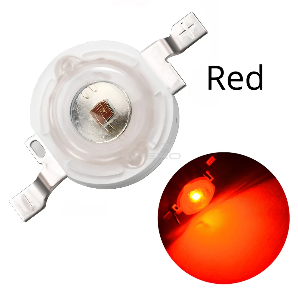 10Pcs 1W High Power LED Chip Lamp Bulb 110-120LM Bead Line Emitter Diode White Red Green Blue Yellow DIY Led Lights Decoration