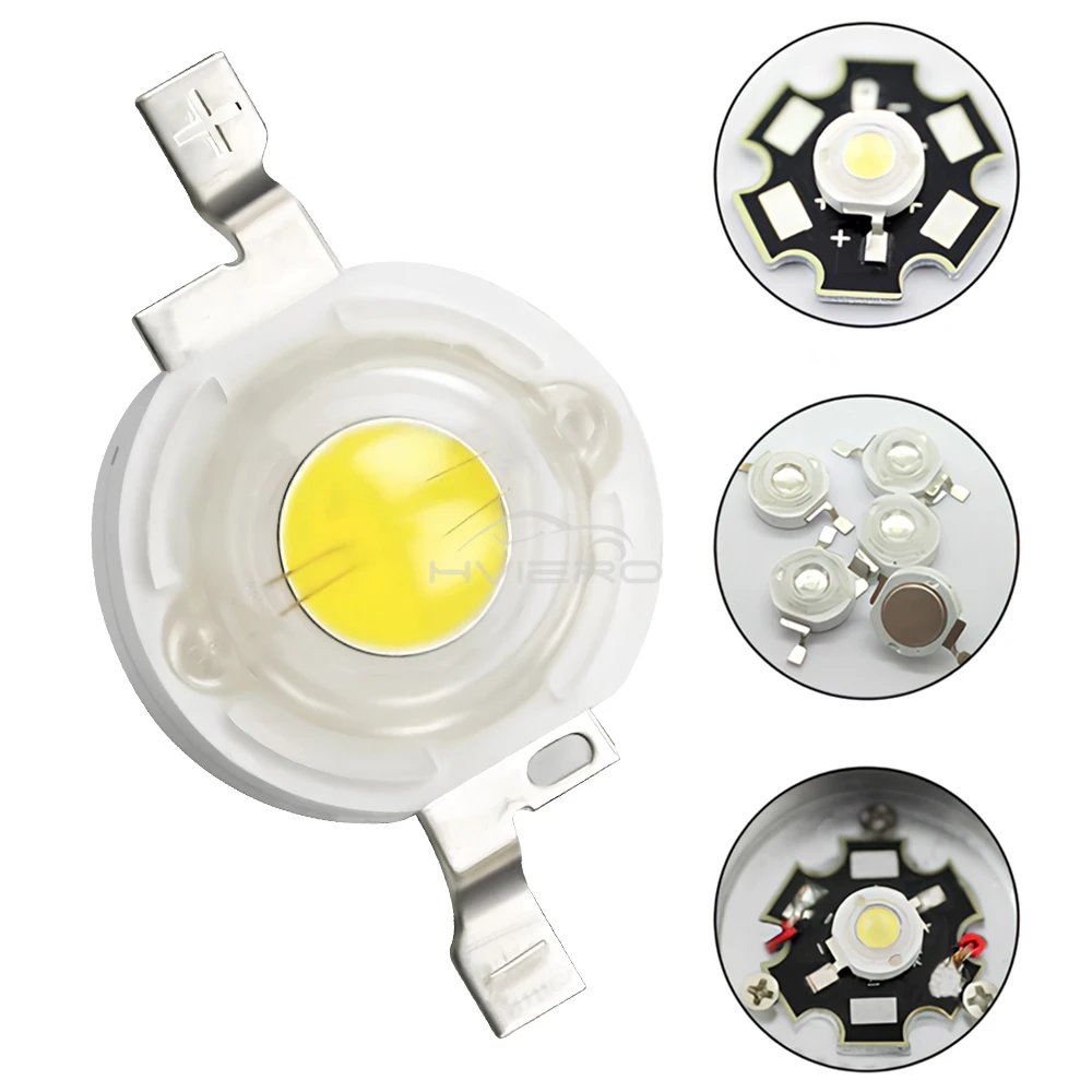 10Pcs 1W High Power LED Chip Lamp Bulb 110-120LM Bead Line Emitter Diode White Red Green Blue Yellow DIY Led Lights Decoration