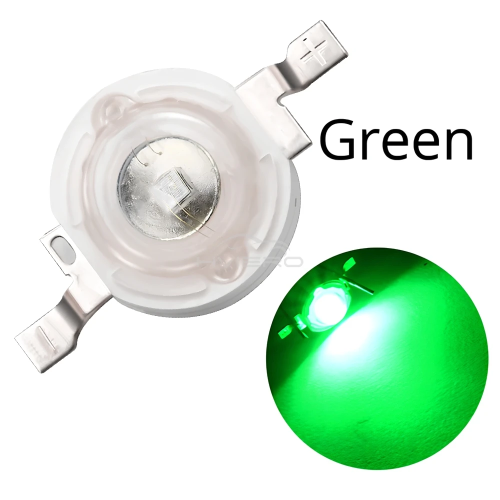 10Pcs 1W High Power LED Chip Lamp Bulb 110-120LM Bead Line Emitter Diode White Red Green Blue Yellow DIY Led Lights Decoration