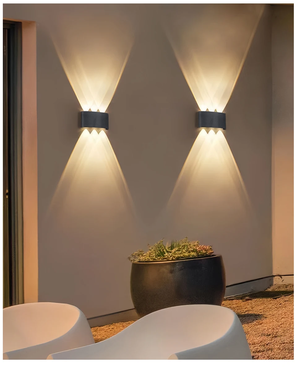 Modern Outdoor Wall Lamp Waterproof LED Wall Lamp AC85-265V 6W 10W Decoration Lamps For Bedroom Aisle Gallery Living Room
