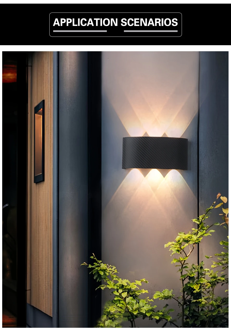 Modern Outdoor Wall Lamp Waterproof LED Wall Lamp AC85-265V 6W 10W Decoration Lamps For Bedroom Aisle Gallery Living Room